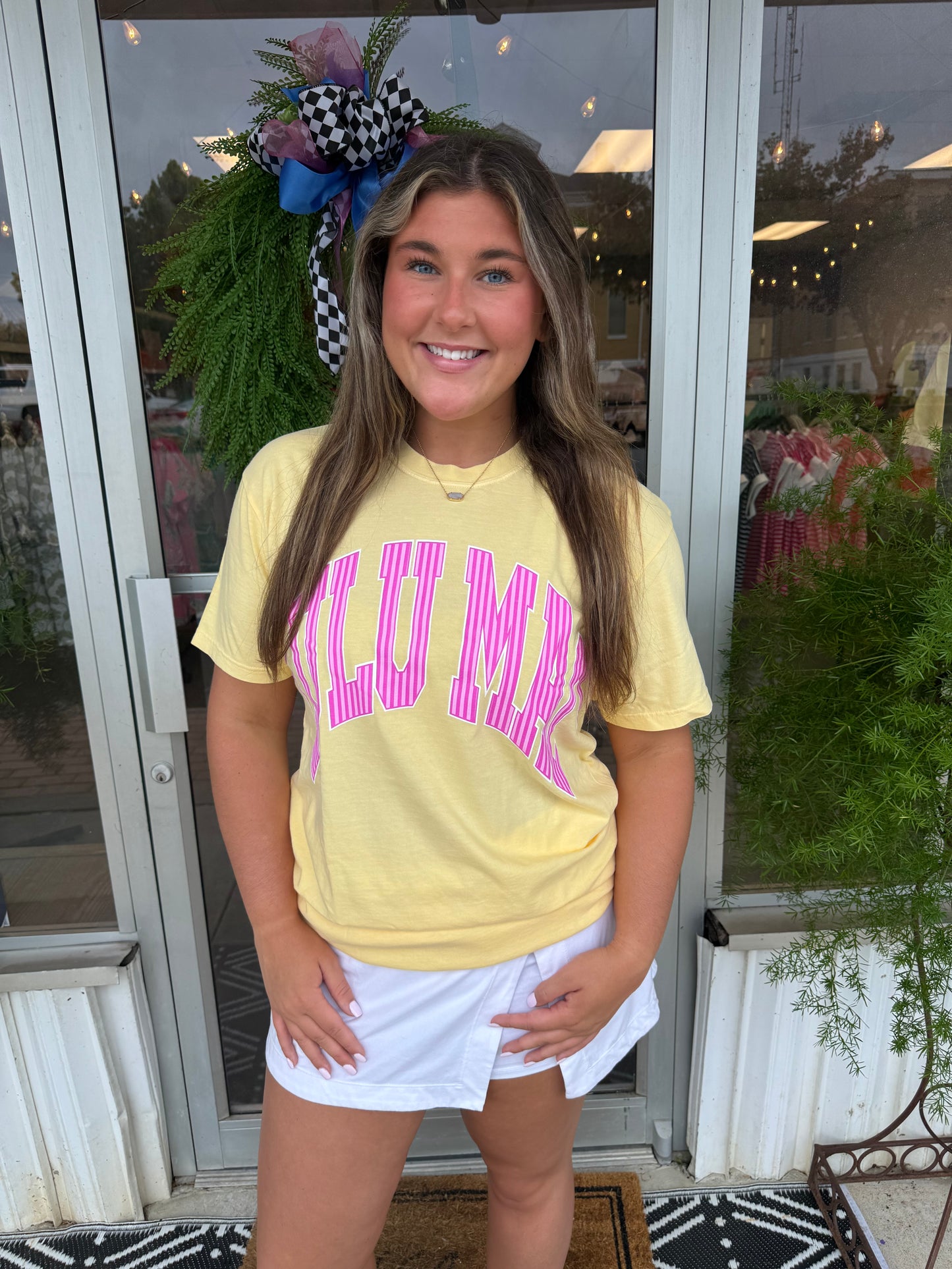 Lulumac Yellow Pink Stripe T Shirt