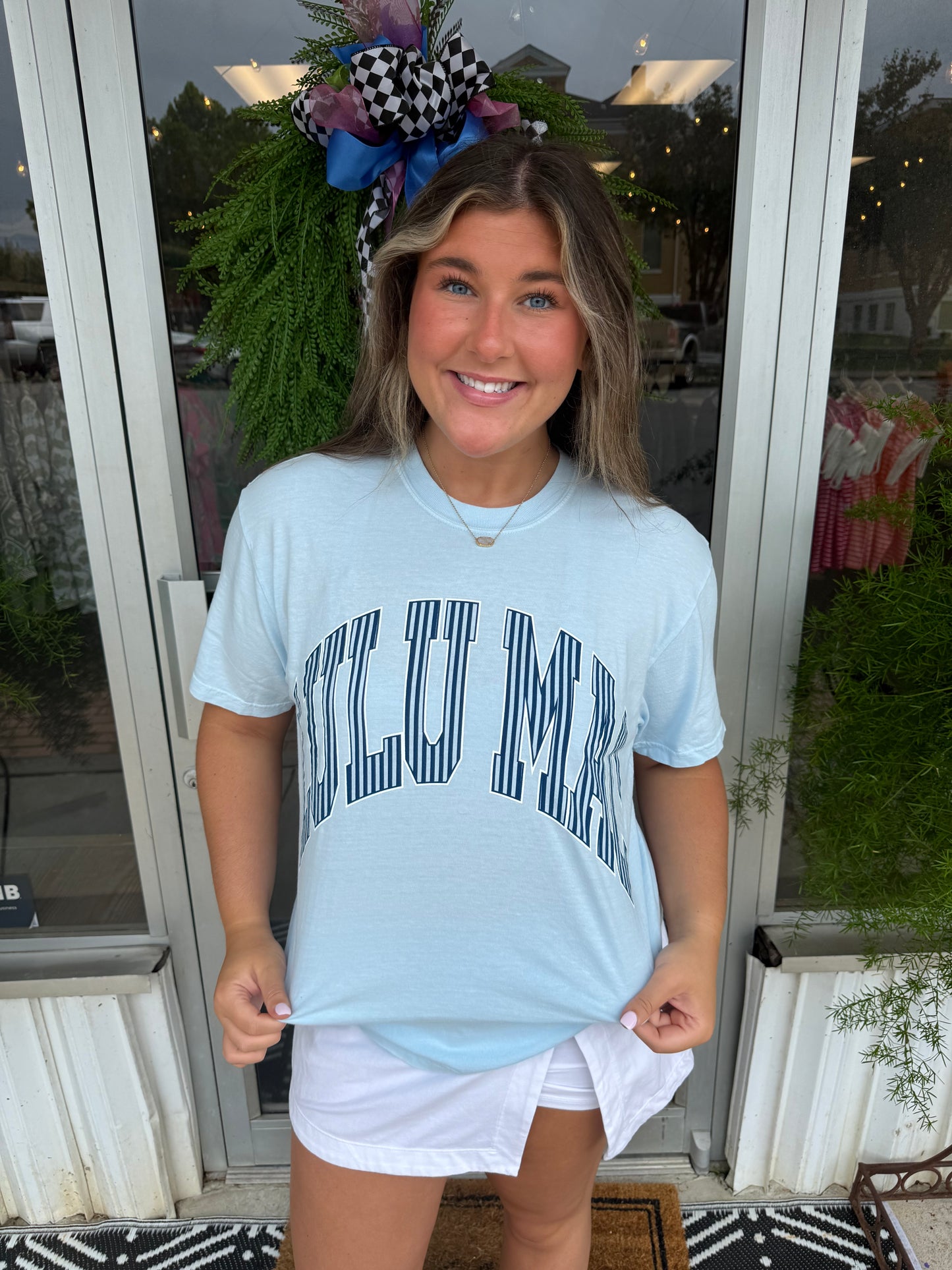 Lulumac Blue Navy Stripe T Shirt