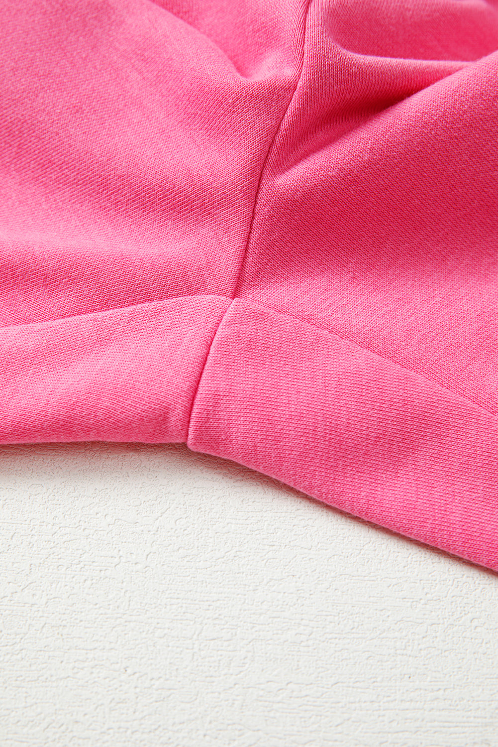 Bright Pink Plus Size Henley Pullover and Jogger Pants Two Piece Set