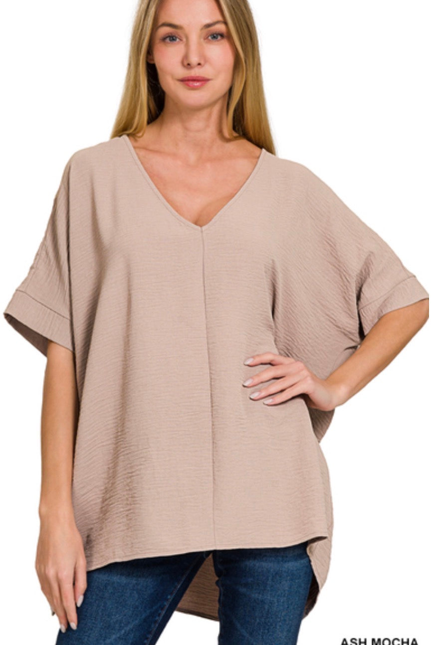 Zenana Oversized Everyday Top