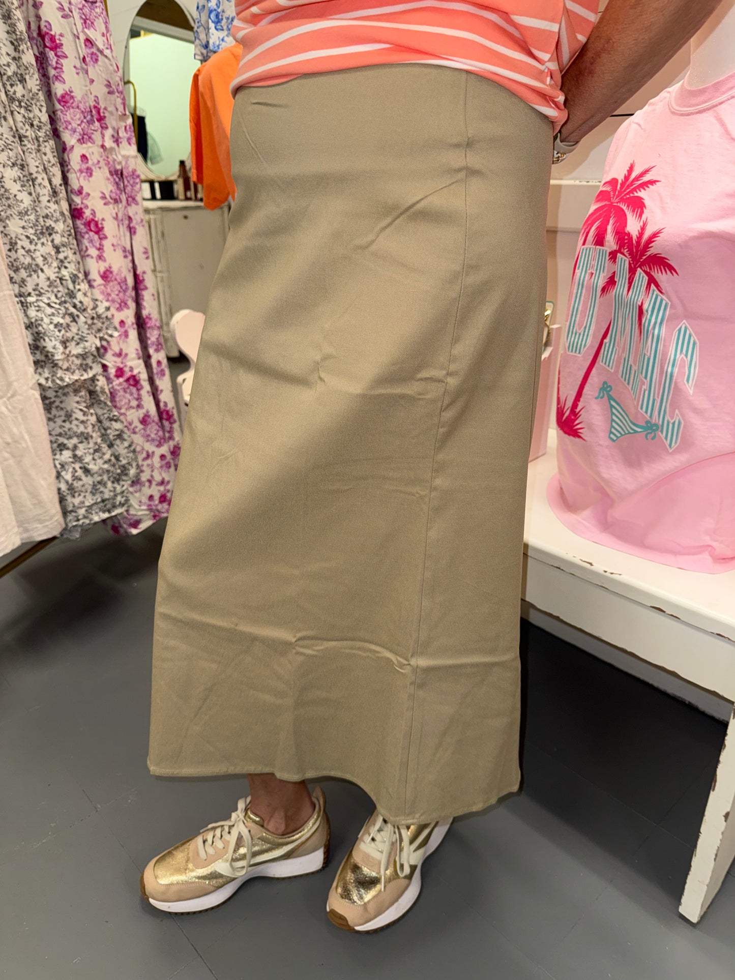 Umgee Khaki Skirt