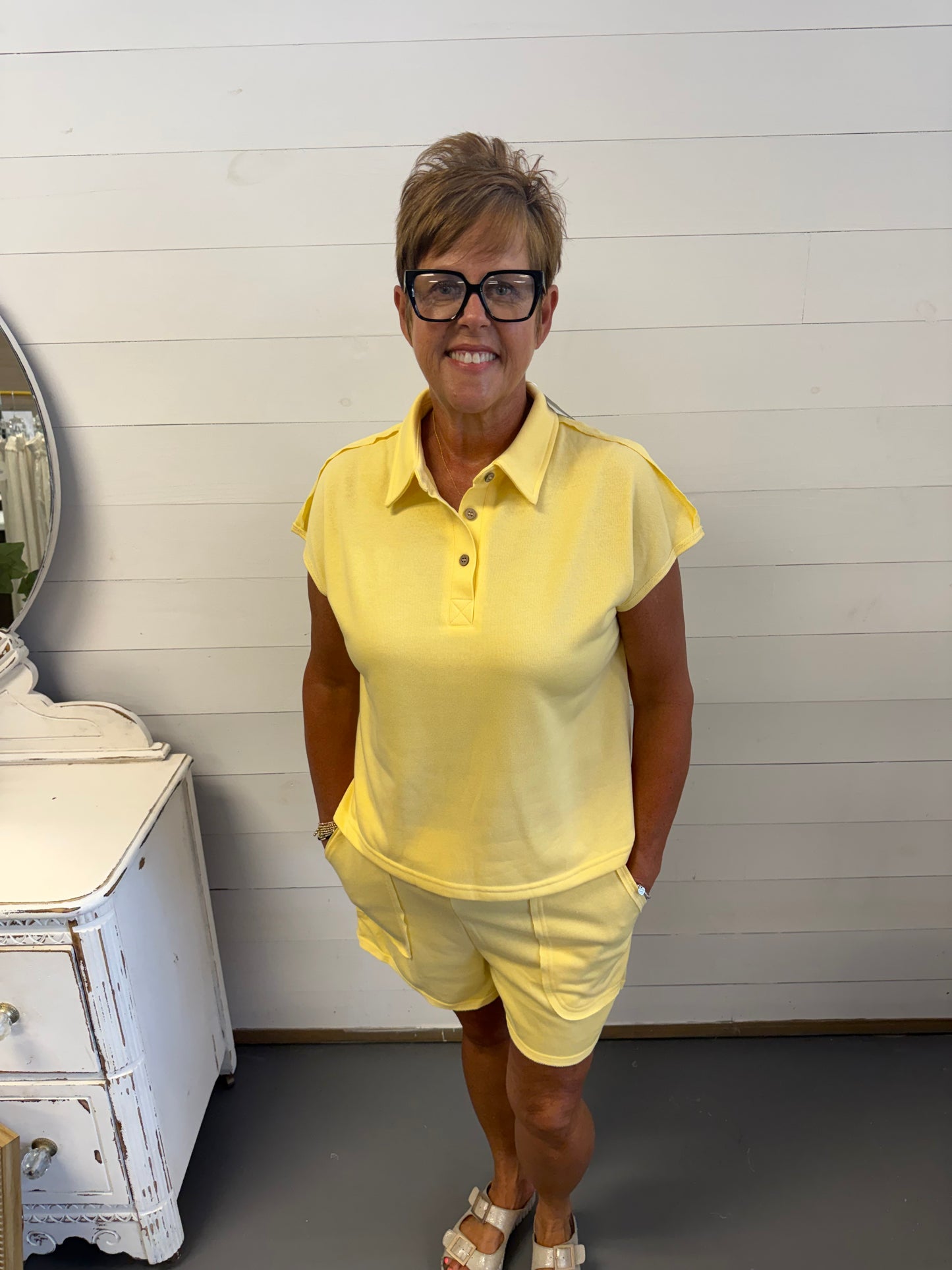 Butter Yellow Top & Short Set