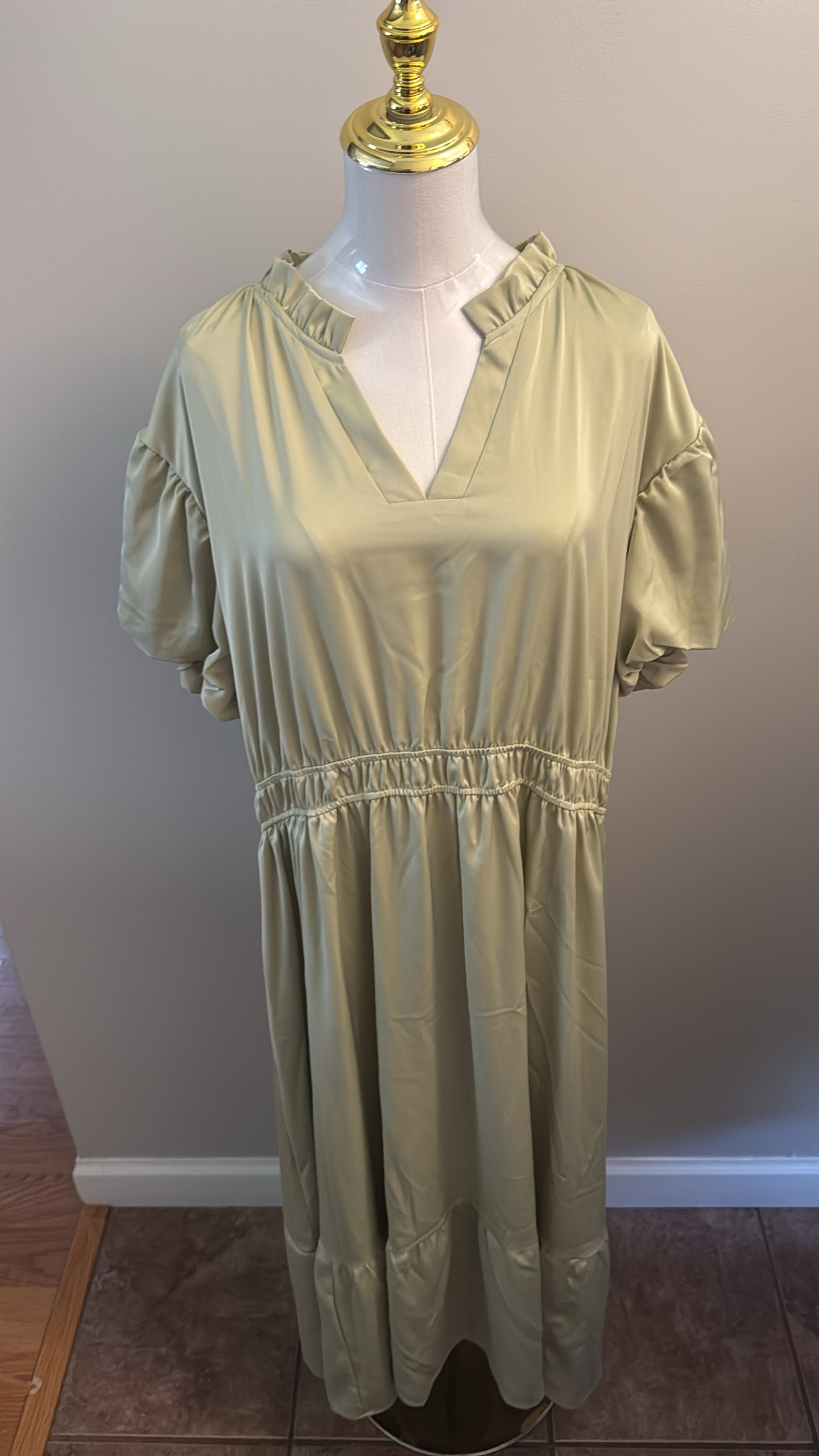 Plus Size Green Dress
