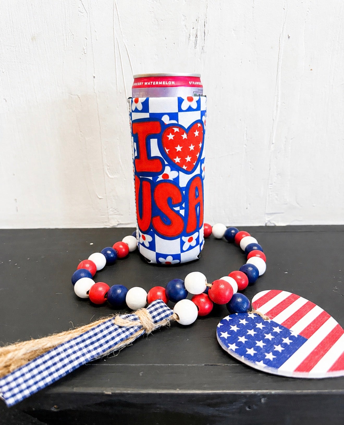 I Heart USA Coozie