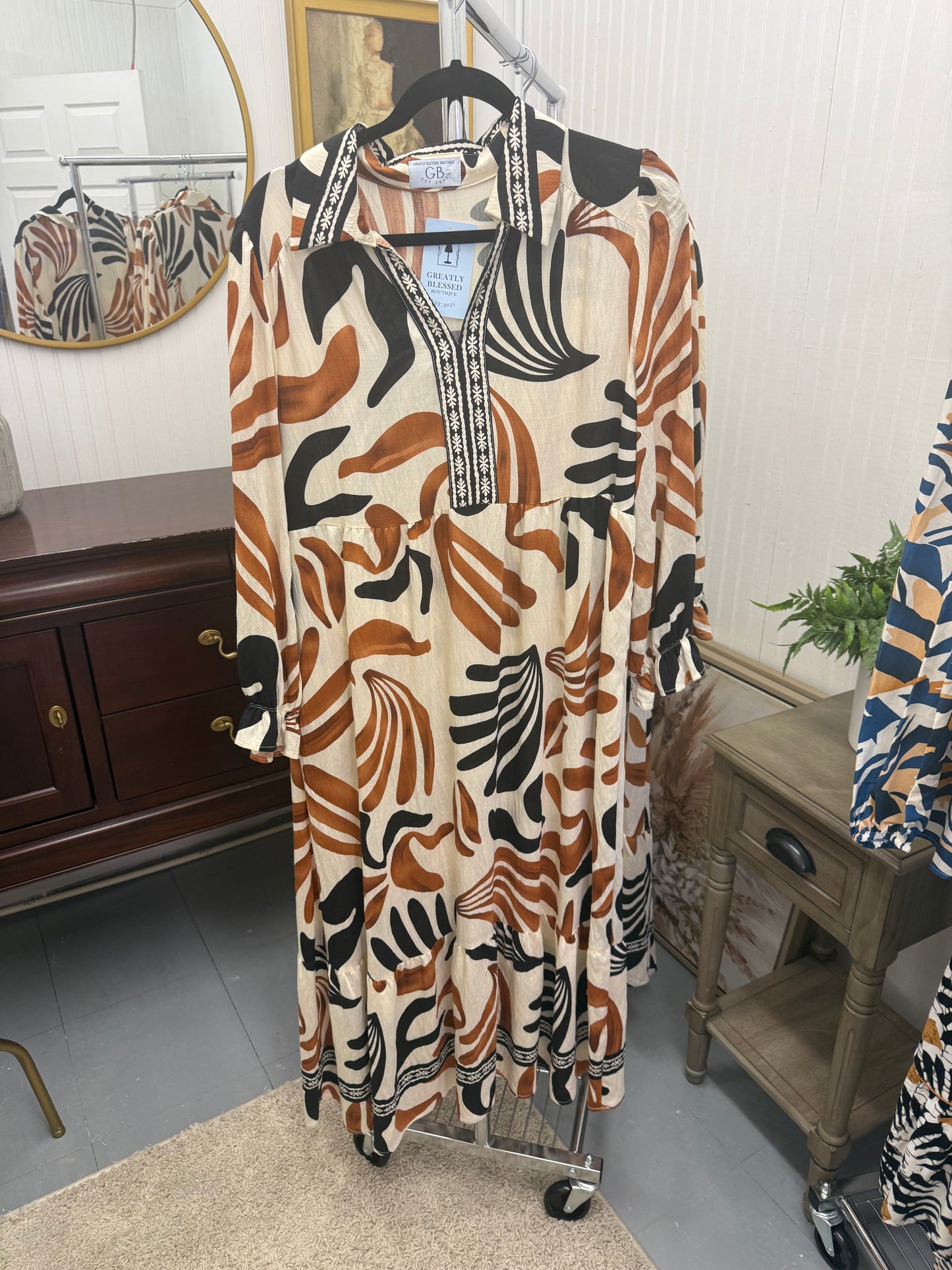 Copper Bloom Dress