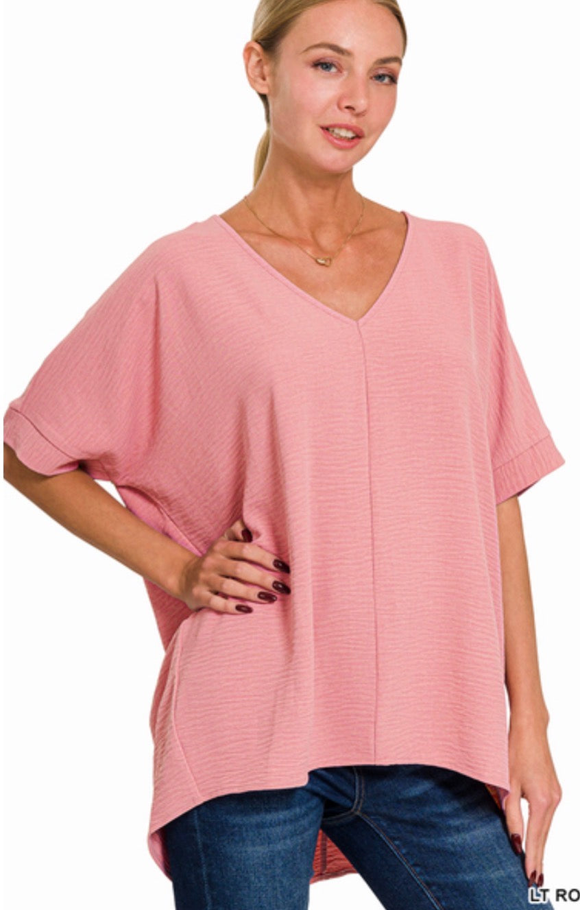 Zenana Oversized Everyday Top