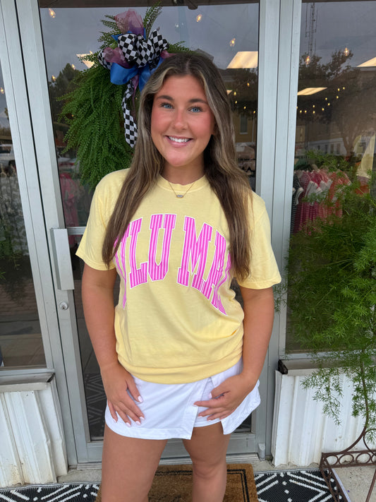 Lulumac Yellow Pink Stripe T Shirt