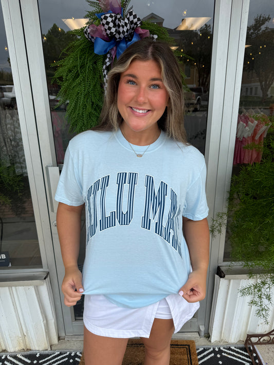 Lulumac Blue Navy Stripe T Shirt