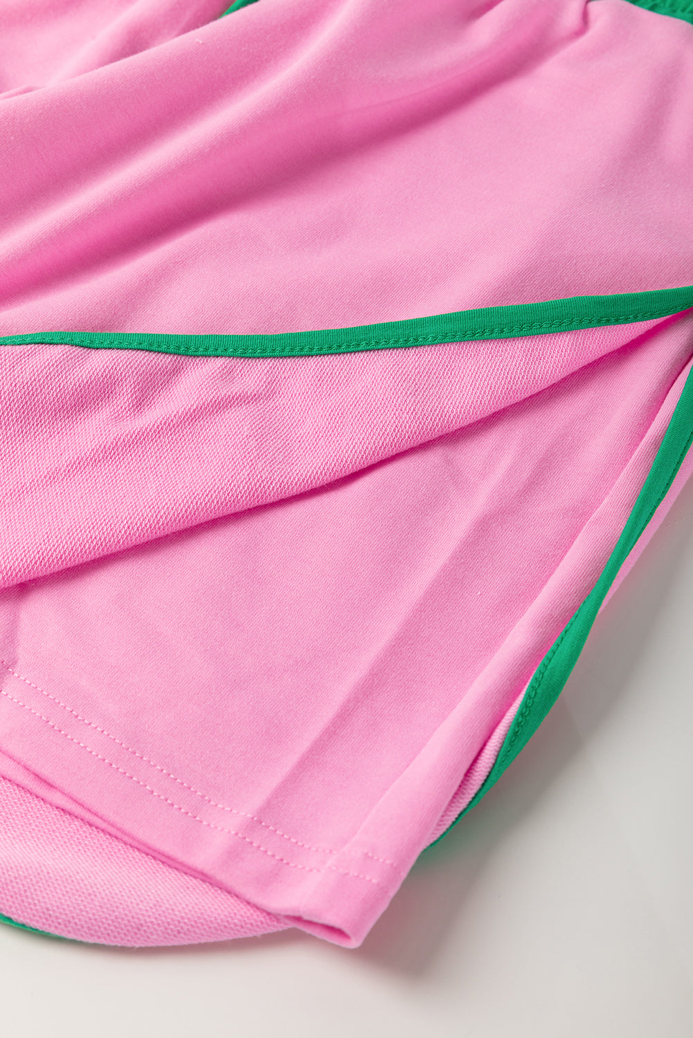 Evergreen Plus Size Contrast Trim T Shirt and Skort Two Piece Set