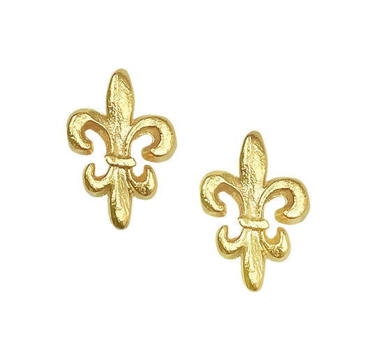 Susan Shaw Mini Fleur De Lis Studs