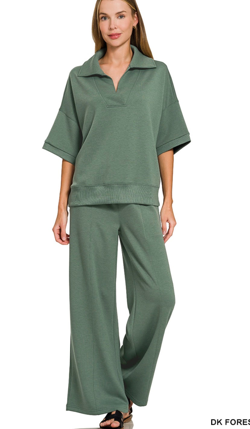 Zenana Olive Scuba Set