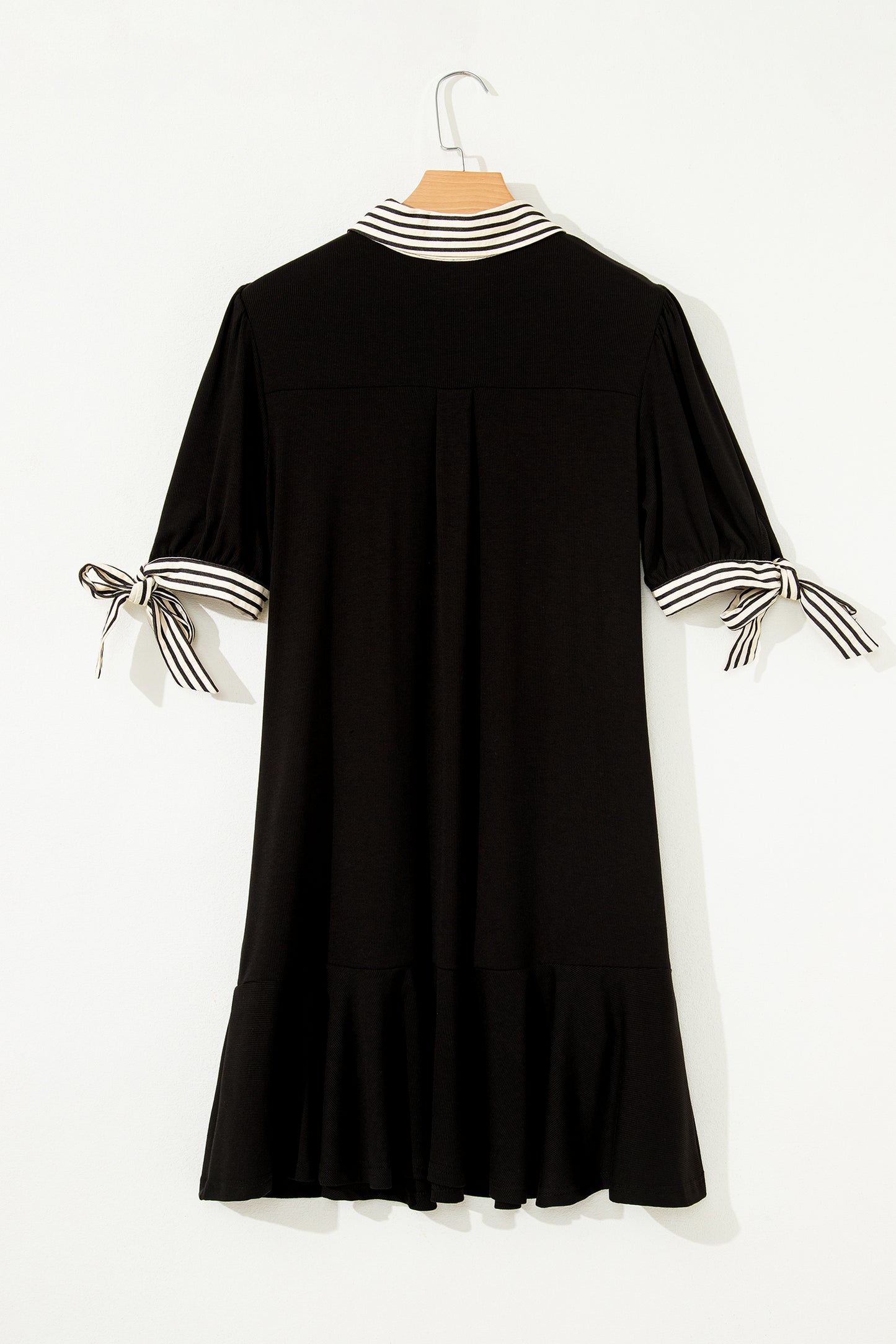 Black Stripe Mini Dress