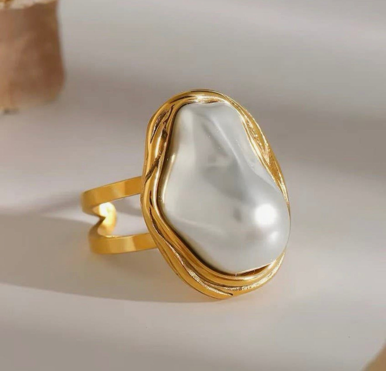 Chunky Pearl Ring