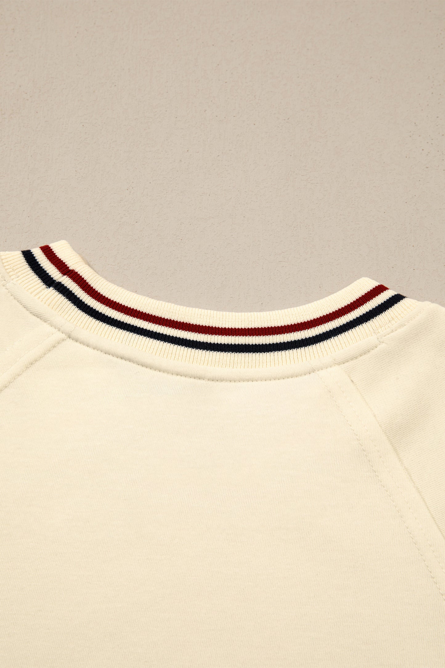 Beige ContrastTunic Top