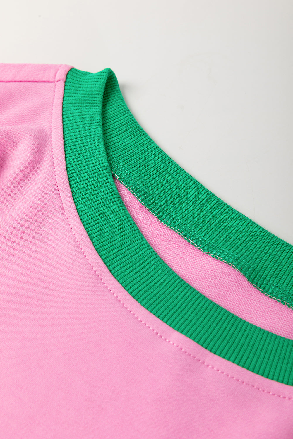 Evergreen Plus Size Contrast Trim T Shirt and Skort Two Piece Set