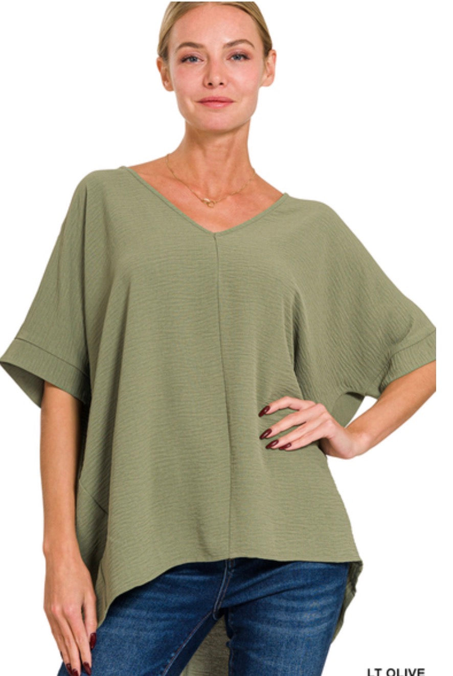 Zenana Oversized Everyday Top