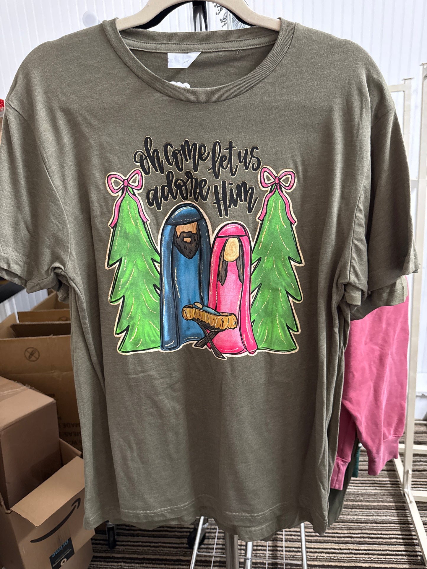 Oh Come Let Us Adore Him Tshirt