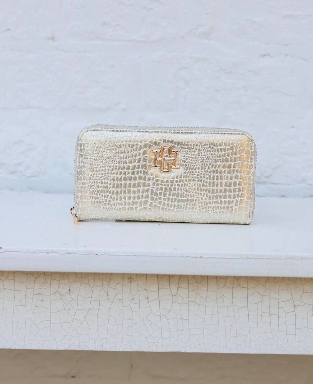 Caroline Hill Penelope Wallet in Gold