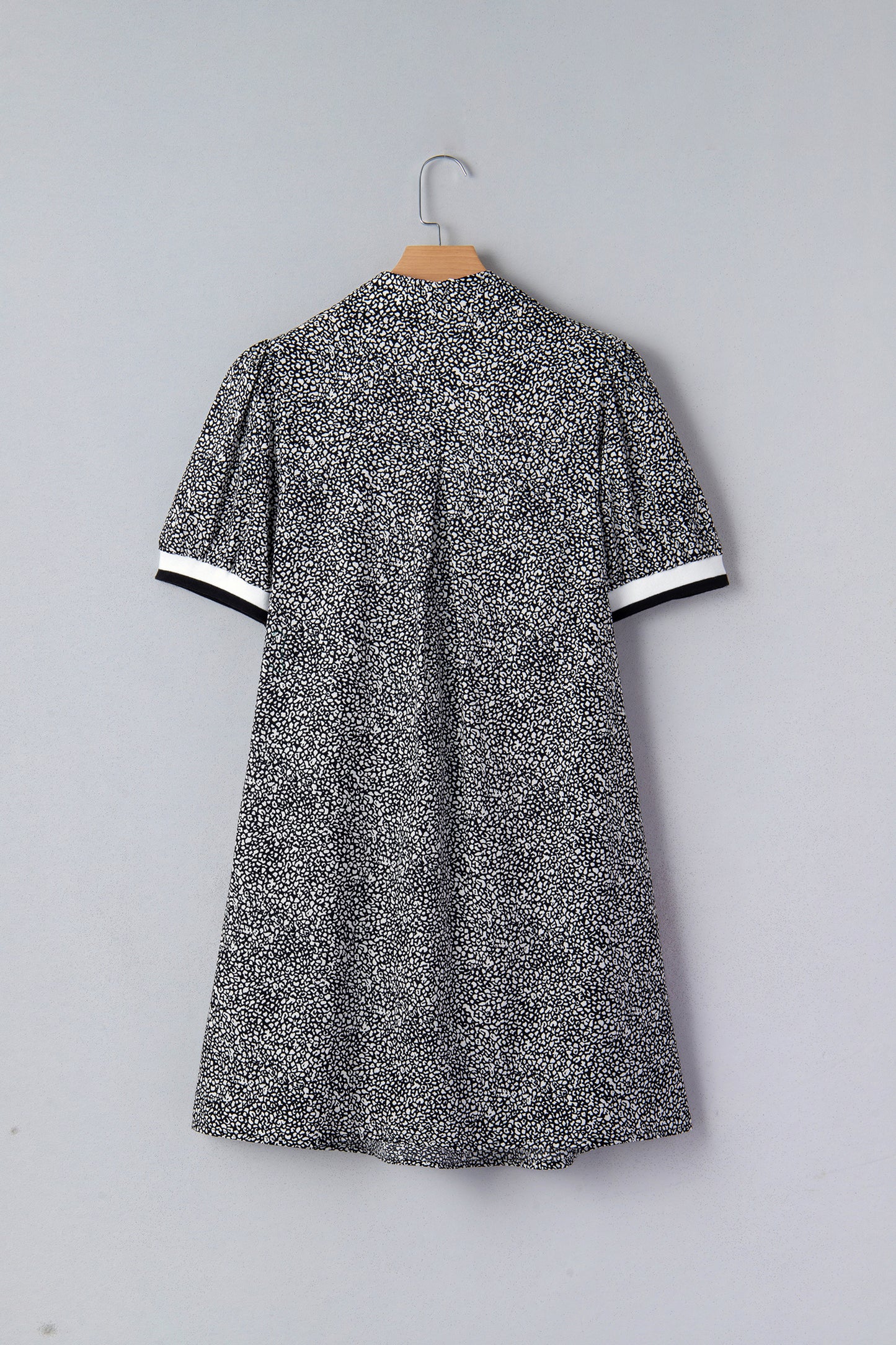 Black Leopard Print Dress