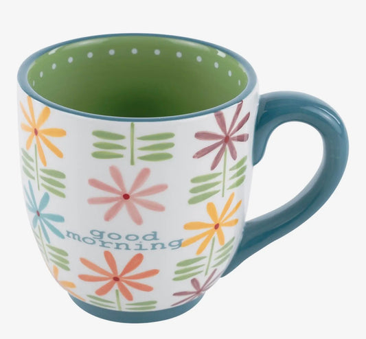 Good Morning Floral Mug