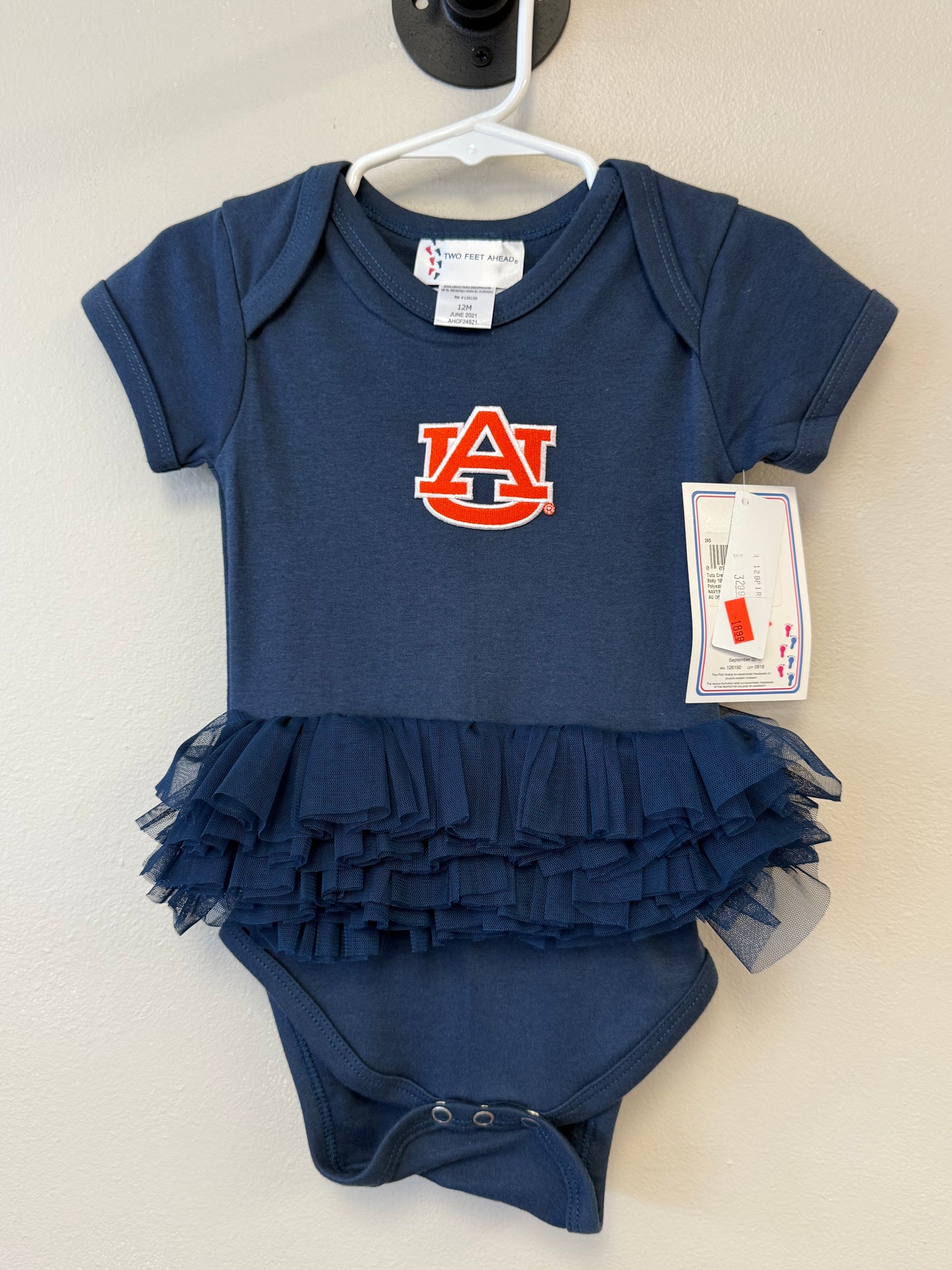 Auburn tutu Onesie