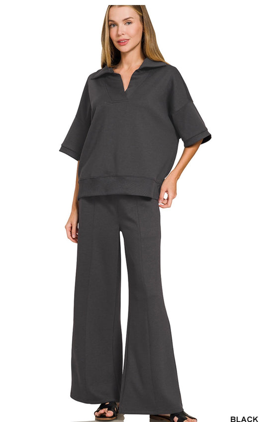 Zenana Black Scuba Set