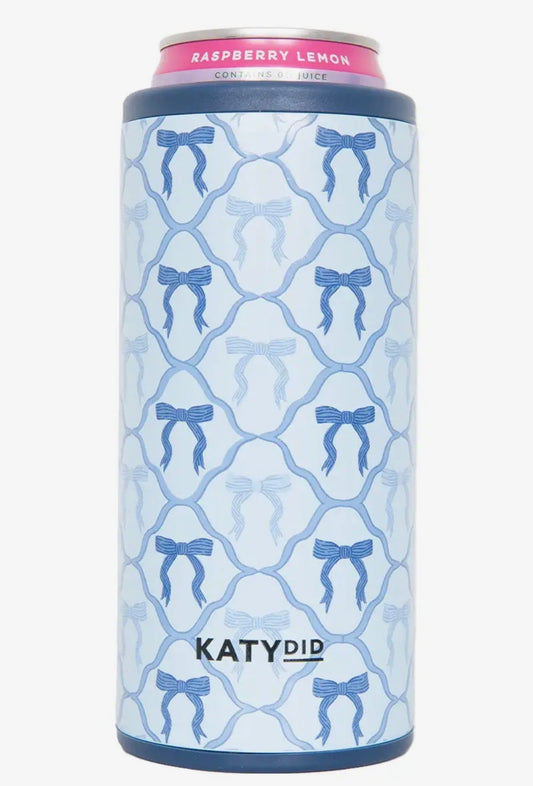 Katydid Koozie-Blue Bow