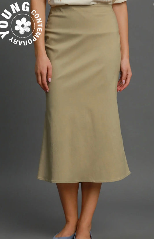 Umgee Khaki Skirt