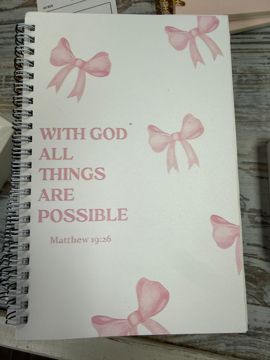 All things are possible Notebook