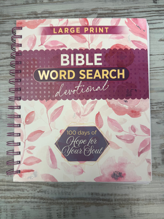 Large Print Bible Word Search/Devotional