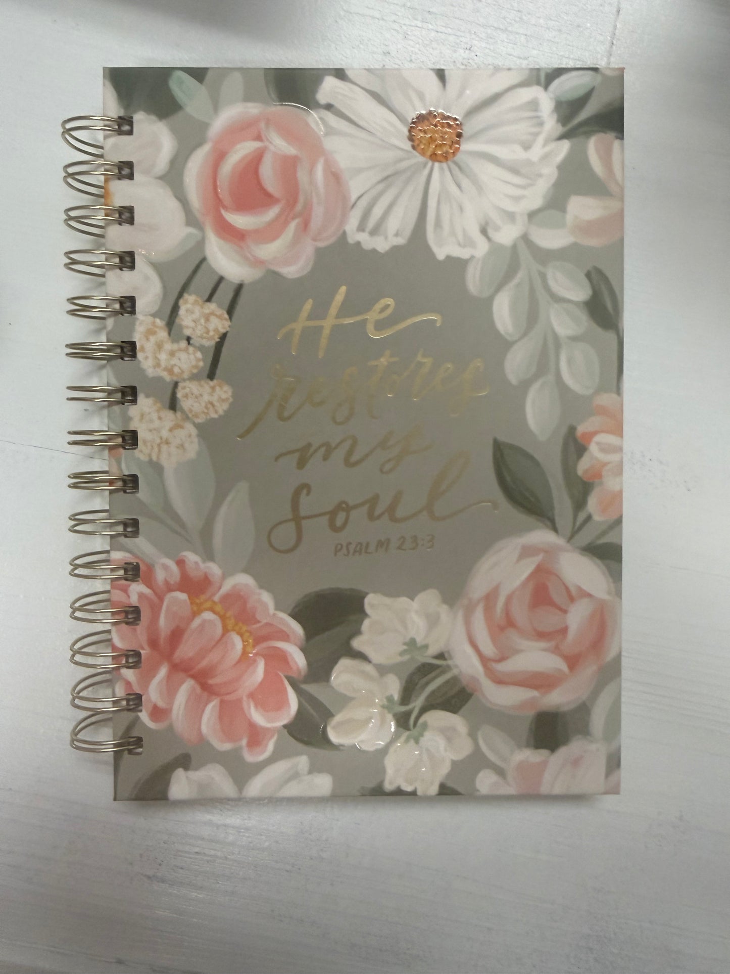 He Restores My Soul Notebook