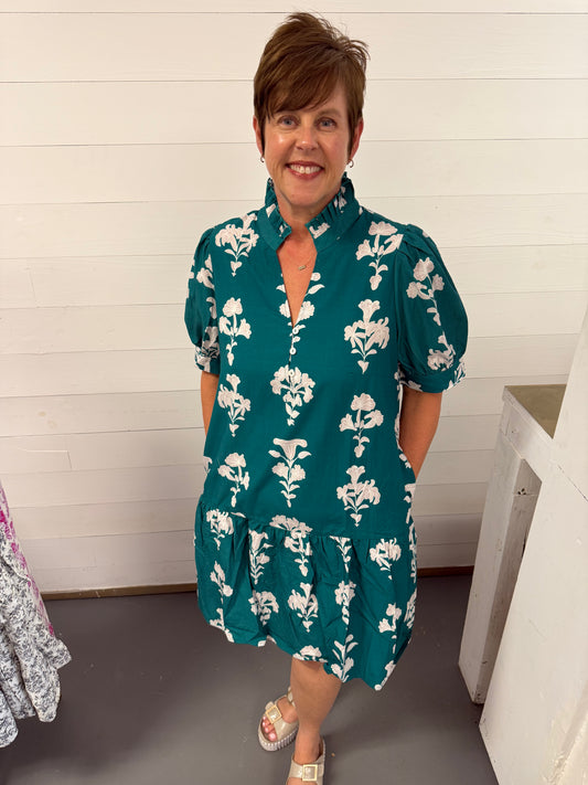 The Jade Blossom Dress