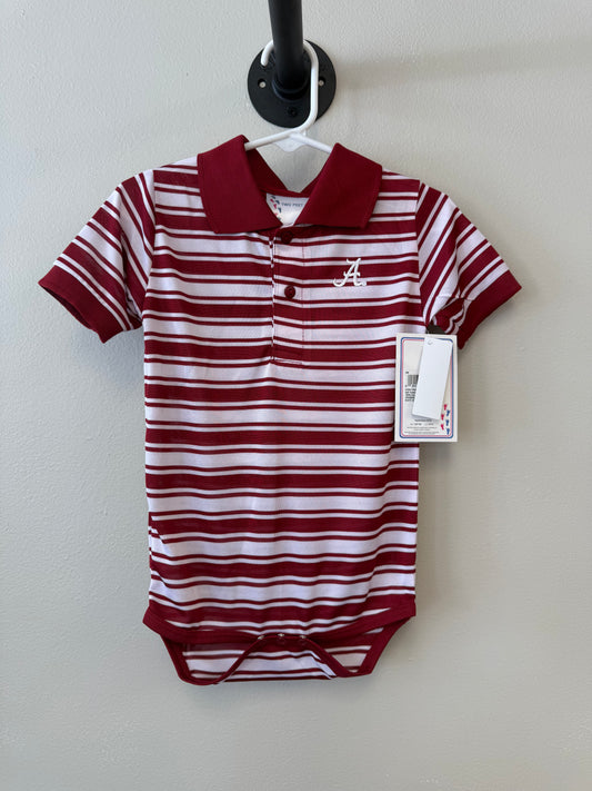 Bama Golf Stripe Onesie