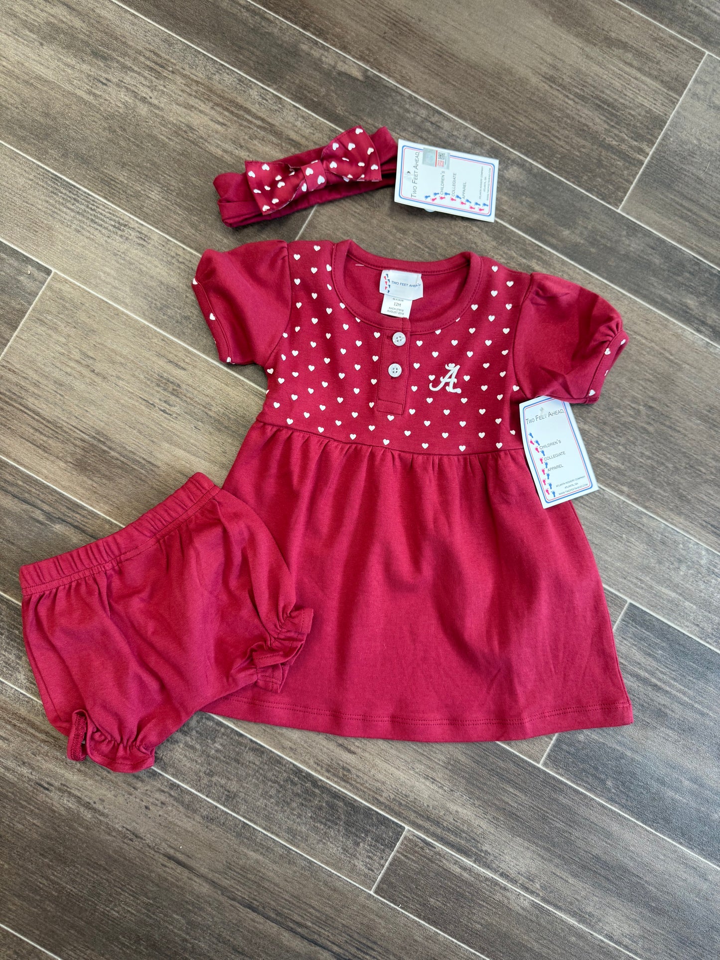 Bama Heart Dress w/bloomers and Headband