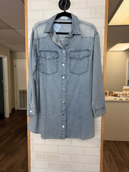 Denim Shirt/mini dress