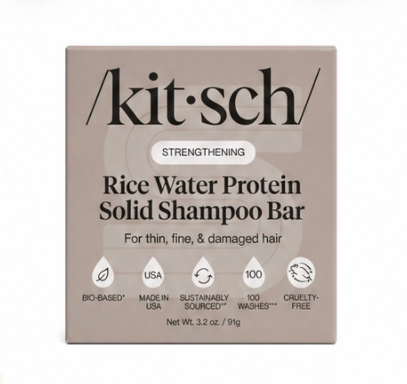 Kitsch Rice Water Shampoo Bar