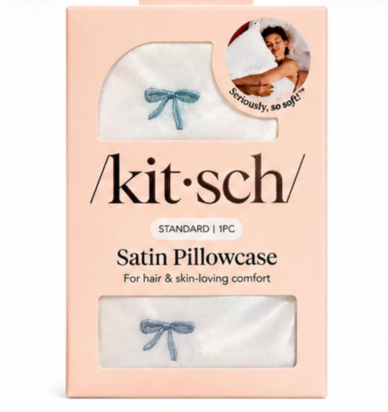 Kitsch Bow Satin Pillow Case