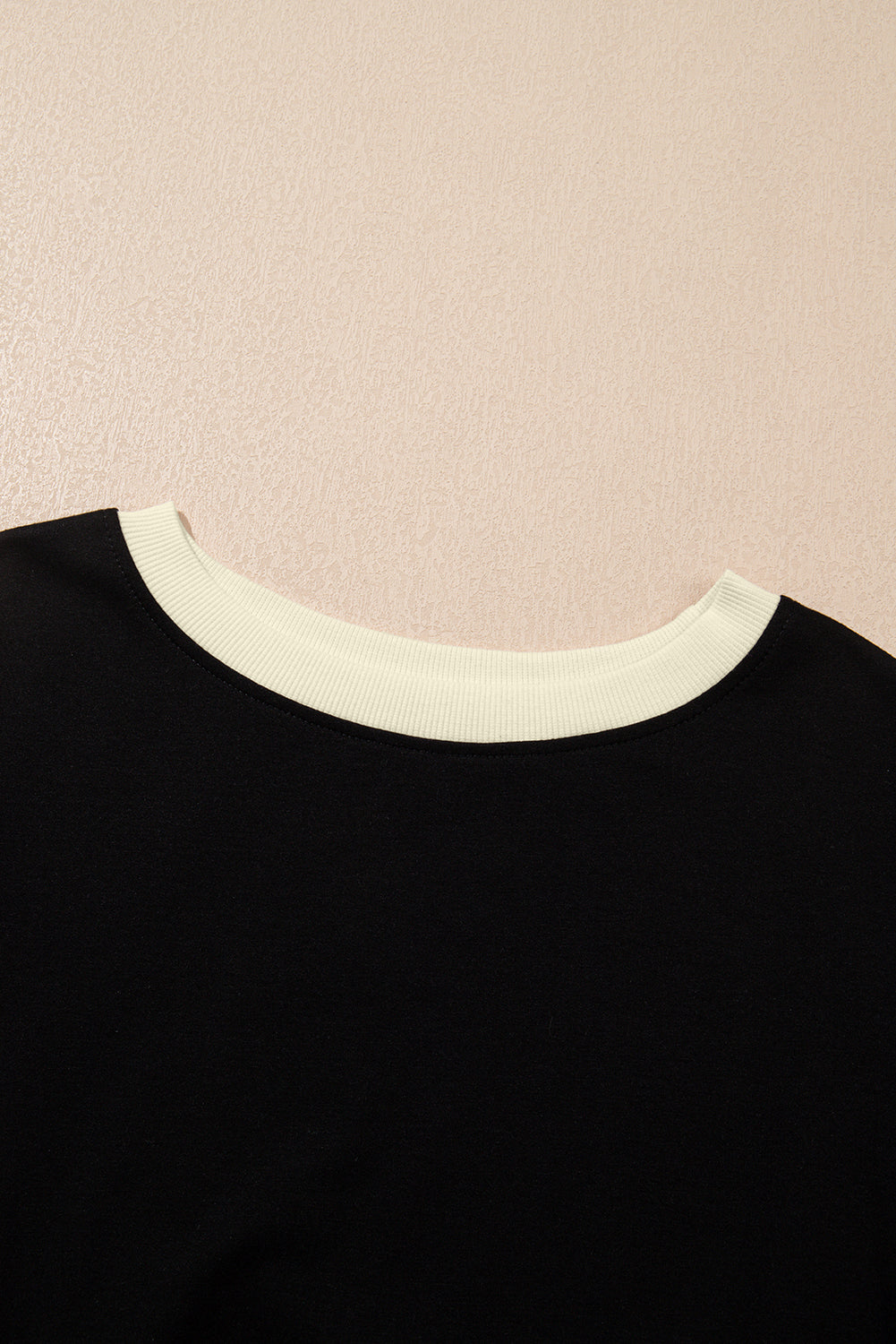 Evergreen Colorblock Edge Drop Shoulder T Shirt and Skort 2Pcs Set