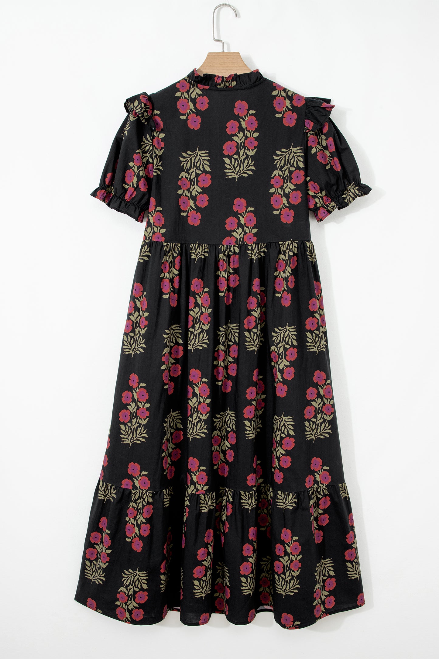 Black Floral Maxi Dress