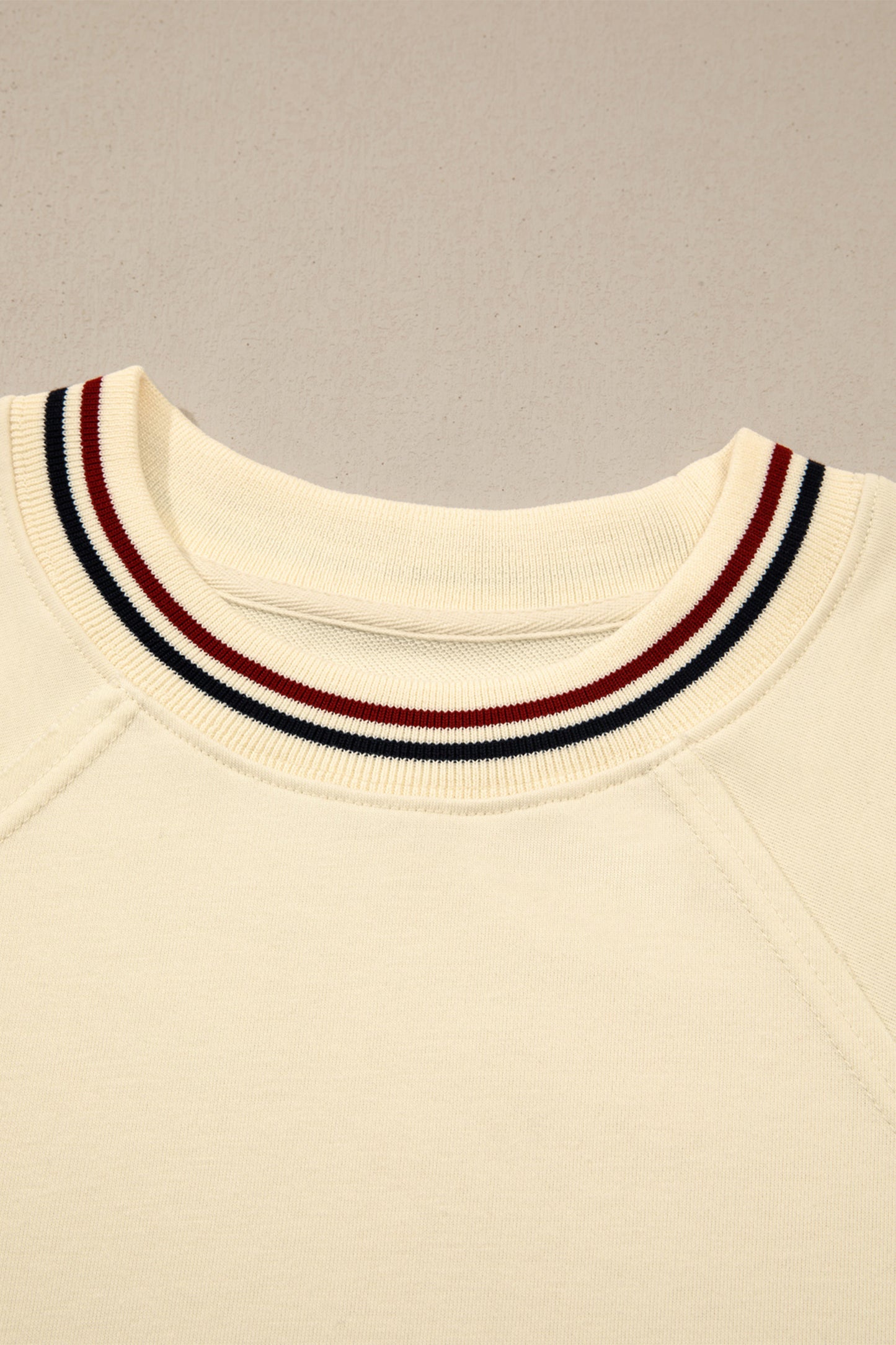 Beige ContrastTunic Top