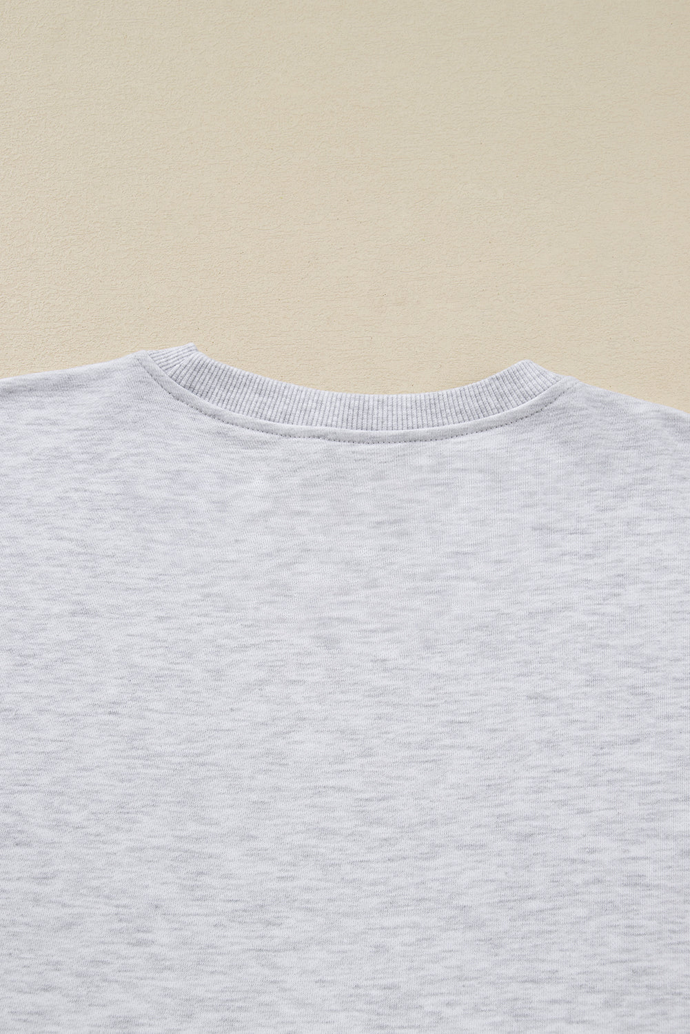 Light Grey Girly Bow Embroidered Pullover Loose Shorts Plus Size Outfit