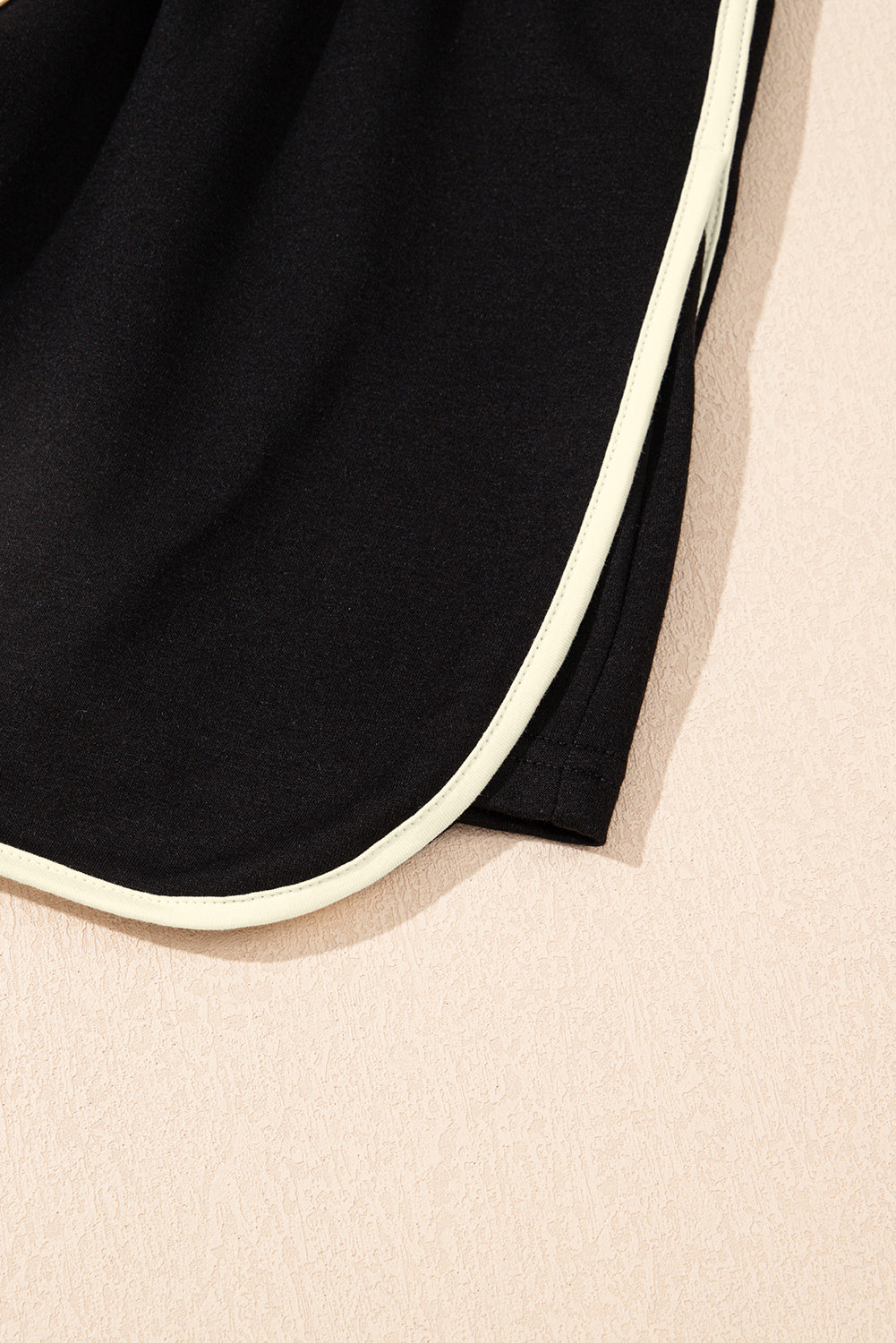 Evergreen Colorblock Edge Drop Shoulder T Shirt and Skort 2Pcs Set