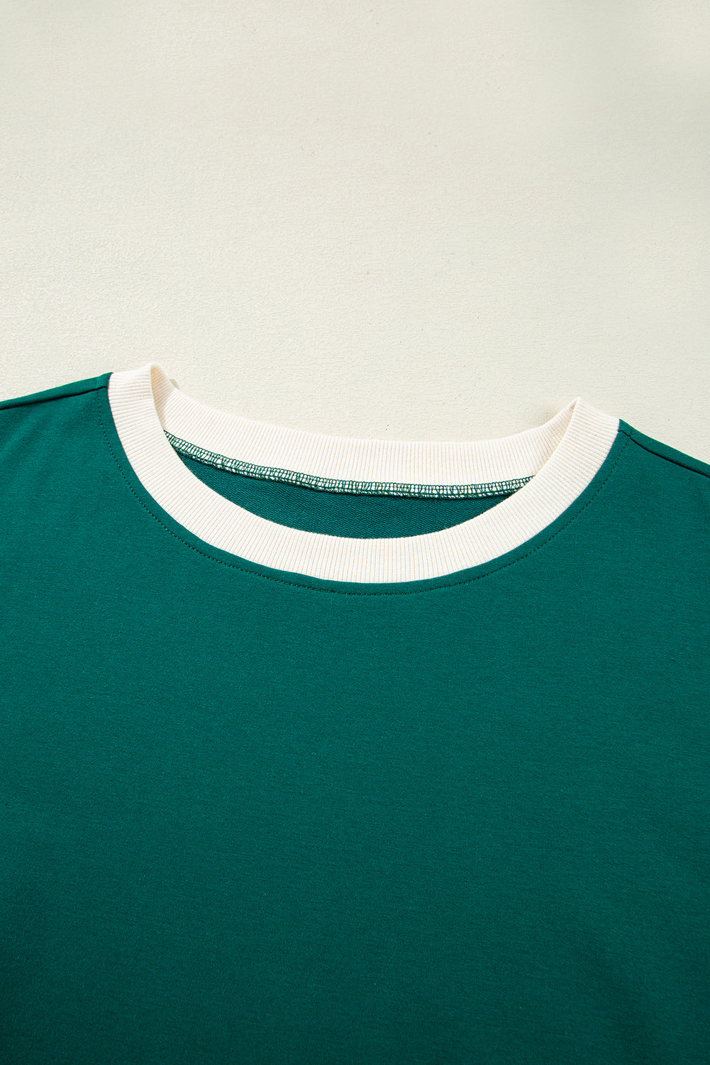 Evergreen Plus Size Contrast Trim T Shirt and Skort Two Piece Set